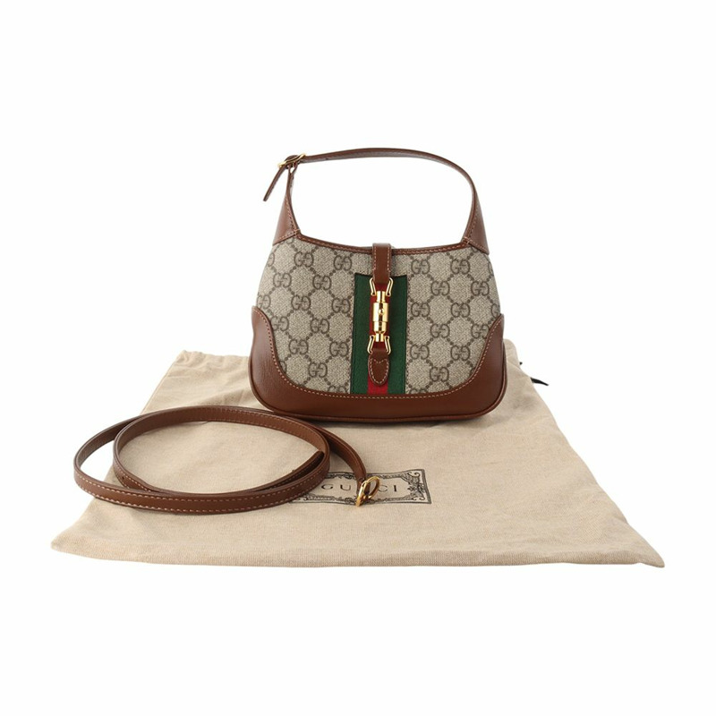 【包稅】GUCCI 637092 GG Supreme Jackie 1961 迷你斜背包-7