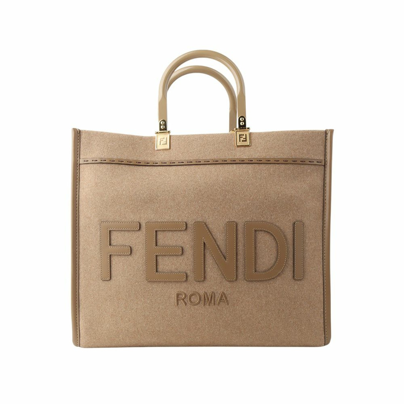 【包稅】FENDI 8BH386 陽光布藝中型購物袋-0