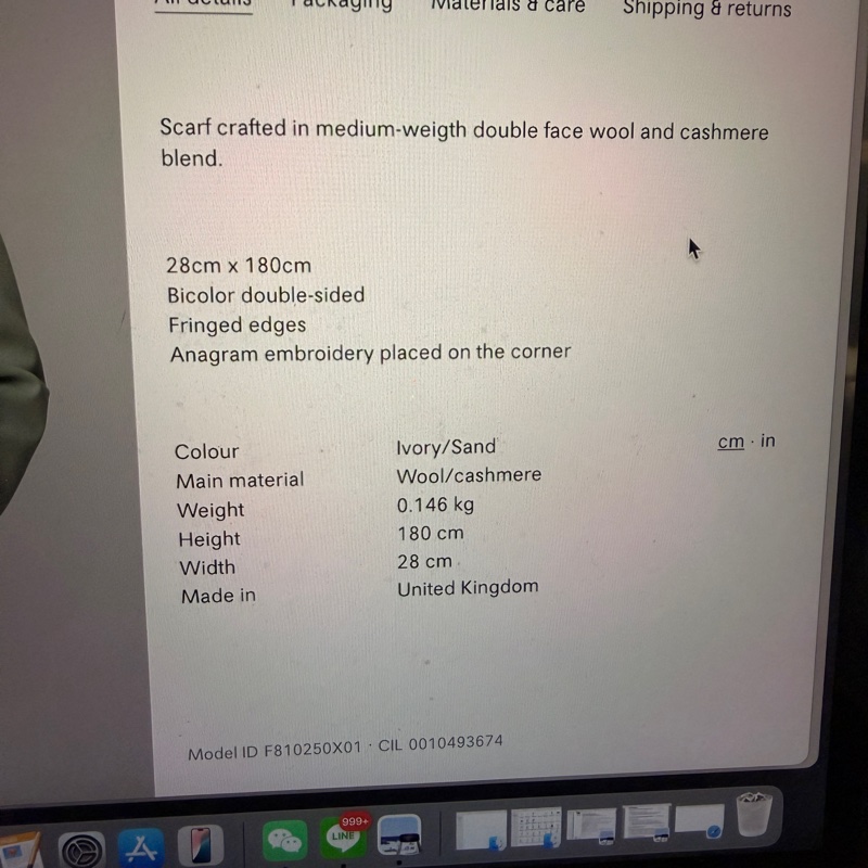 Loewe 雙色圍巾-6