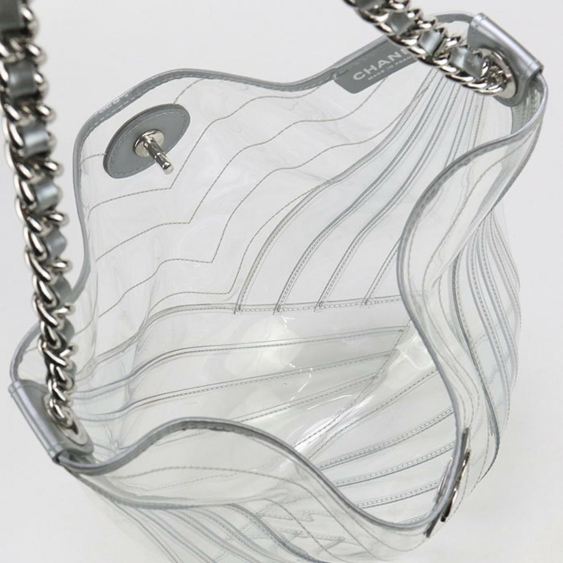 香奈兒女單肩包，透明款-2