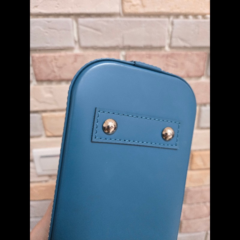 LV Louis Vuitton 路易威登 Alma BB Epi 牛皮水波紋 孔雀藍(綠)色 貝殼包 手提包肩背包斜背包-44