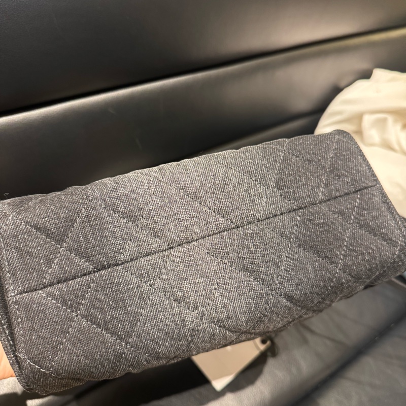 Chanel香奈兒26P黑色牛仔布25bagmini迷你-3
