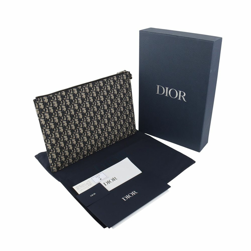 【包稅】DIOR 斜紋提花A4手拿包 2ESCA491YSE 34400Y-7