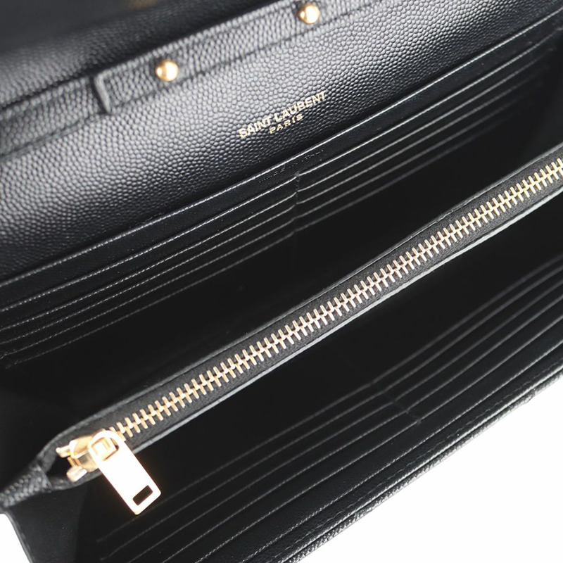 【包稅】SAINT LAURENT Grand Poudre Envelope Cassandra 馬特拉塞凸紋鏈條斜背包 34403-6