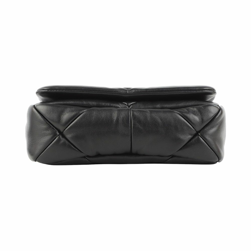 【包稅】PRADA 1BD292 納帕皮拼接絎縫金色鏈條單肩包 34386--5