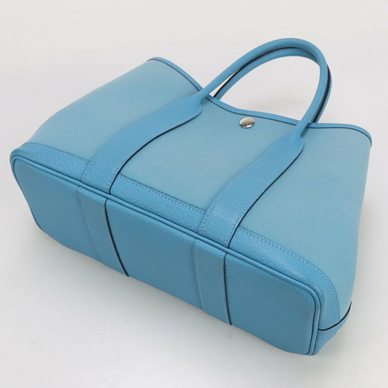 愛馬仕花園派對TPM手提包，D字印記，女士，藍色-1