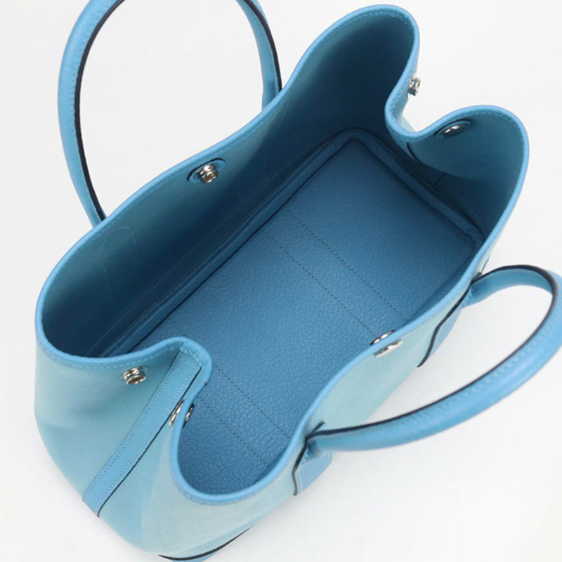愛馬仕花園派對TPM手提包，D字印記，女士，藍色-2