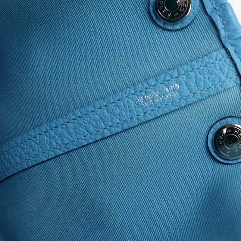 愛馬仕花園派對TPM手提包，D字印記，女士，藍色-6