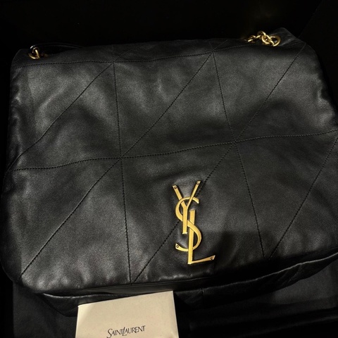 【全新 ✨ 全網最低價！】YSL聖羅蘭 Jamie 4.3大號 黑金鍊條包 全新12月購證 有身份卡 原價：36500港幣