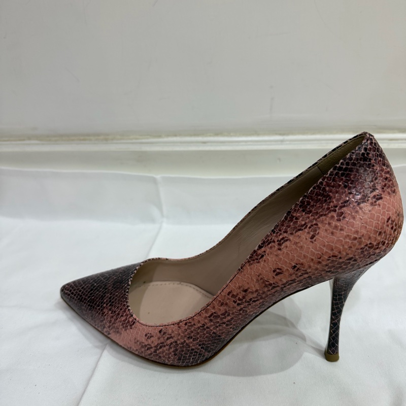 Miu Miu Pink Snakeskin Heels-1
