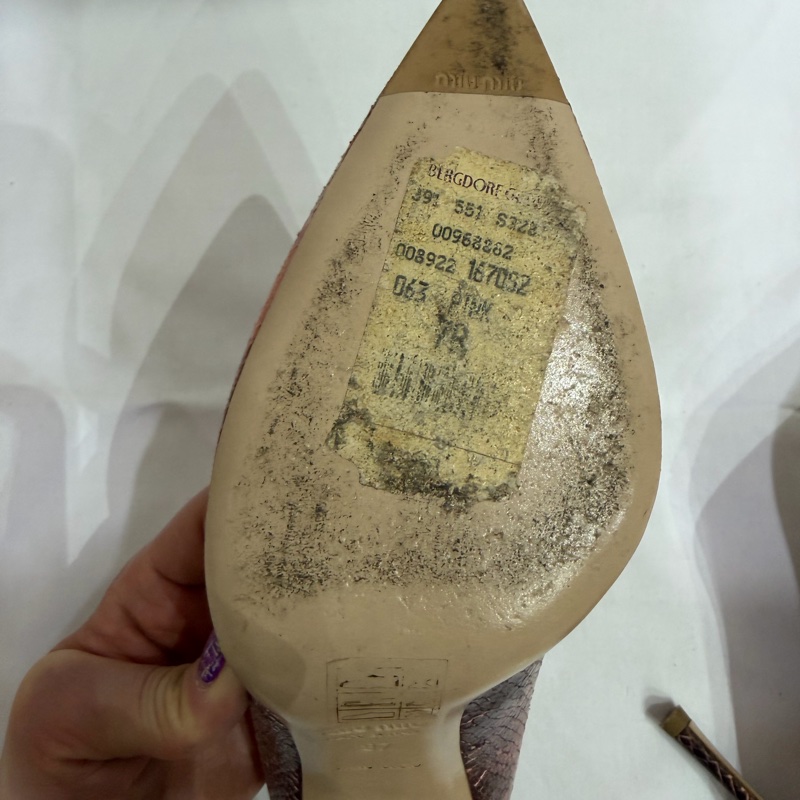 Miu Miu Pink Snakeskin Heels-5