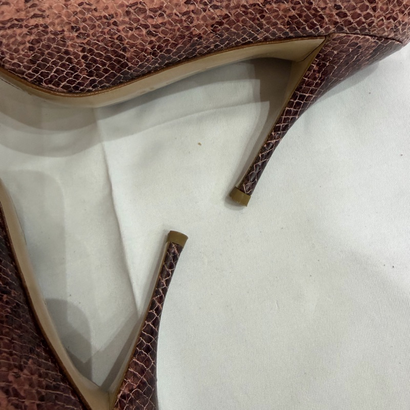 Miu Miu Pink Snakeskin Heels-6