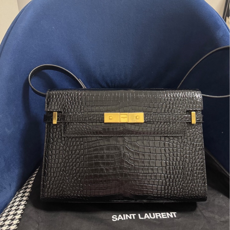 你知道Hermes鱷魚包也有平替？ 百分之一的價格背Kelly YSL曼哈頓鱷魚皮-3