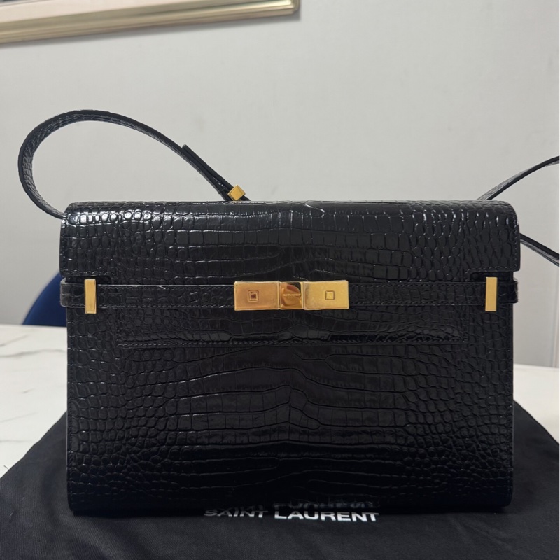 你知道Hermes鱷魚包也有平替？ 百分之一的價格背Kelly YSL曼哈頓鱷魚皮-4