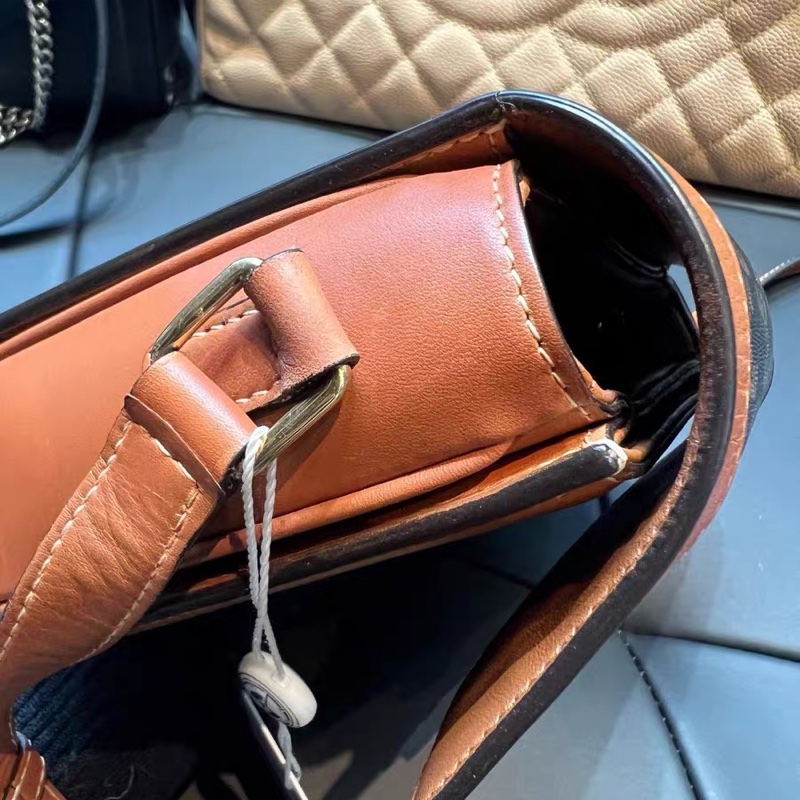 【95%新 ✨ 全網最低價！】Celine Teen 凱旋門 老花 豆腐包-14