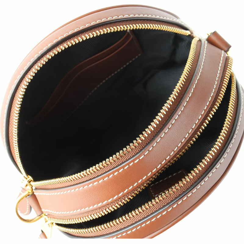 【包稅】BURBERRY Louis Canvas Logo 圓形鈴鼓斜背包 34422-3-6