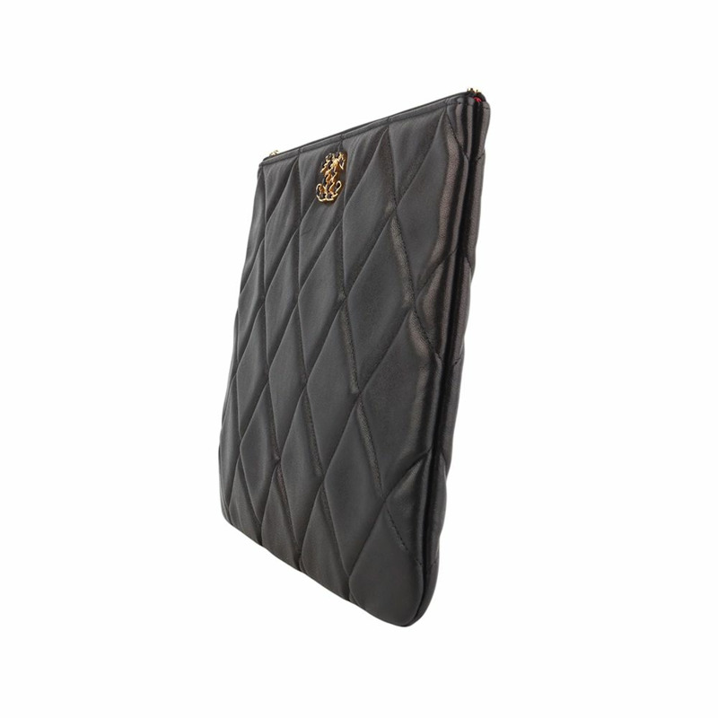 【包稅】CHANEL 19 Nineteen 羊皮口袋手拿包 大號 34432-3-1