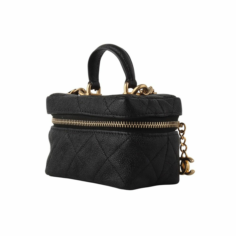 【包稅】CHANEL 小型化妝迷你手把鏈條包 34464-1