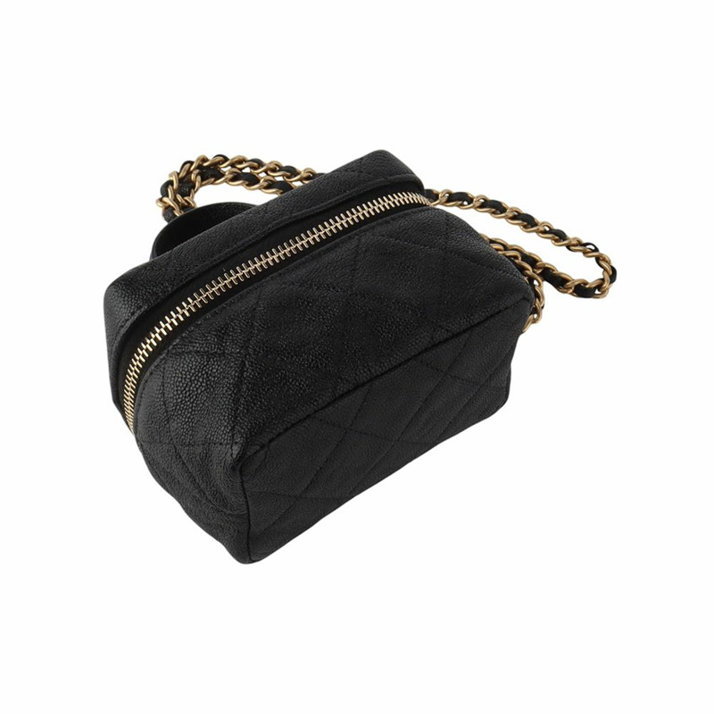【包稅】CHANEL 小型化妝迷你手把鏈條包 34464-4