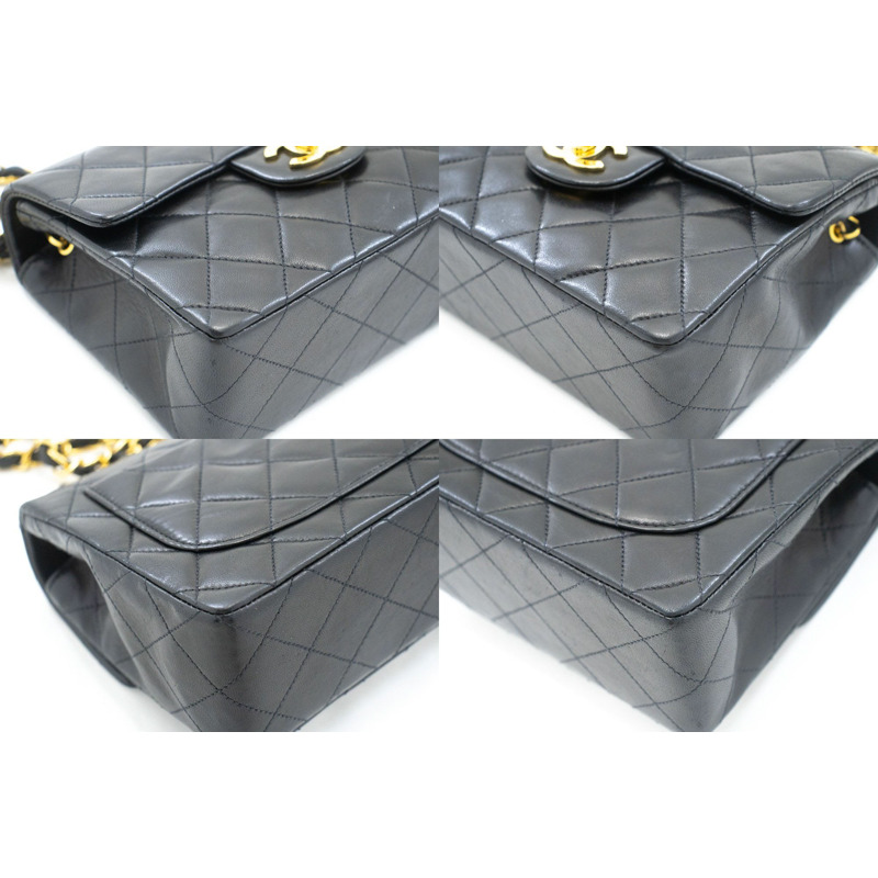 【日本直送】香奈兒迷你方形小鏈條肩背包/斜背包，黑色羊羔絨-5