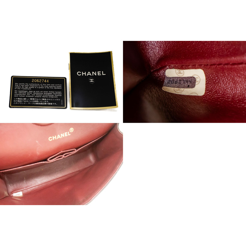 【日本直送】香奈兒經典雙蓋10吋鏈條單肩背包，黑色羊皮-8