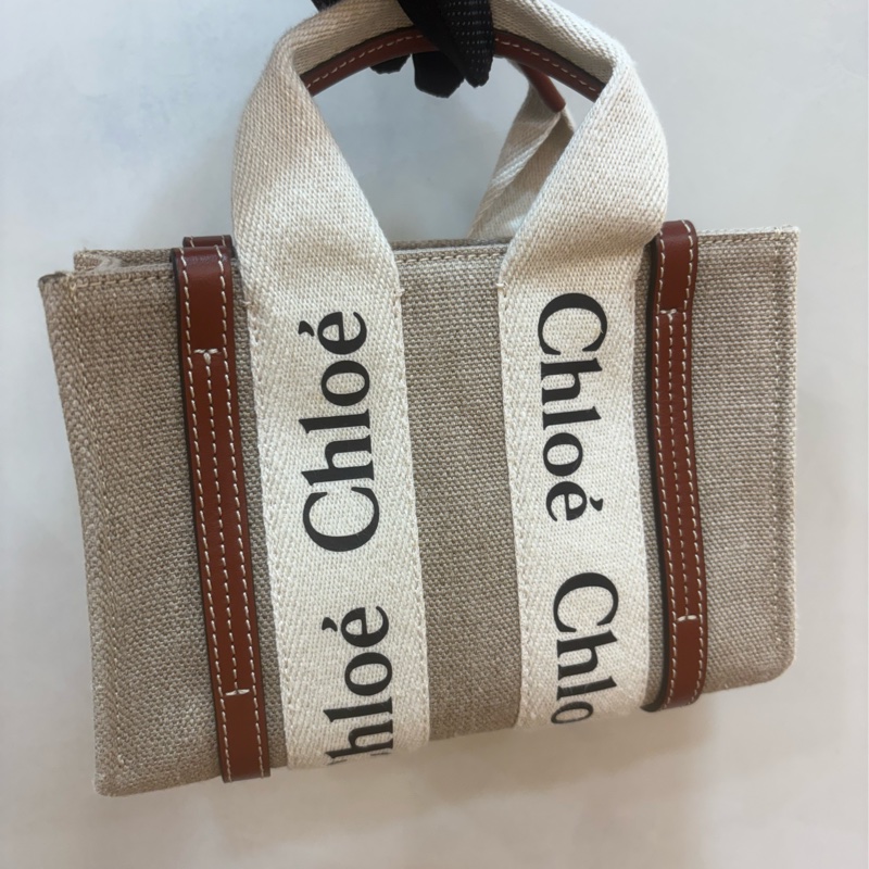 Chloé Woody mini 小號帆布包 斜背/托特包-0