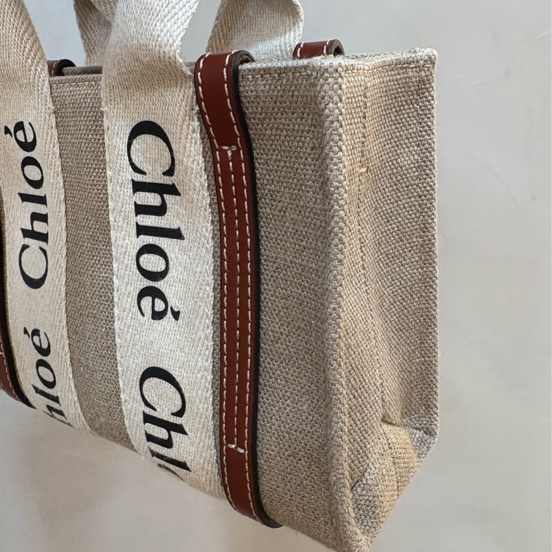 Chloé Woody mini 小號帆布包 斜背/托特包-1