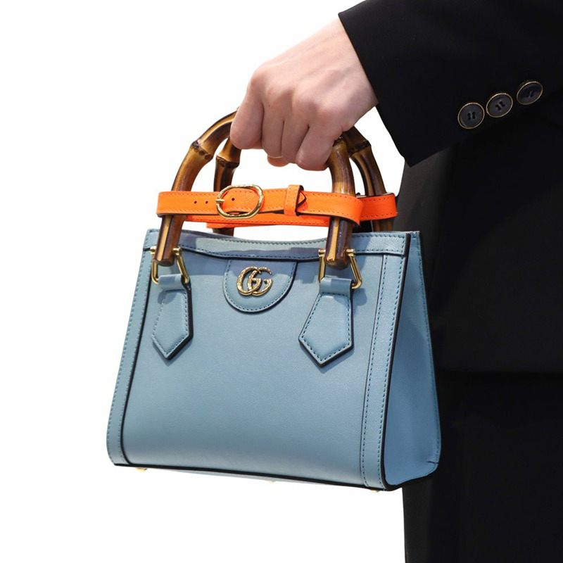【包稅】GUCCI Diana 迷你竹製手提斜背包 34521Y--8