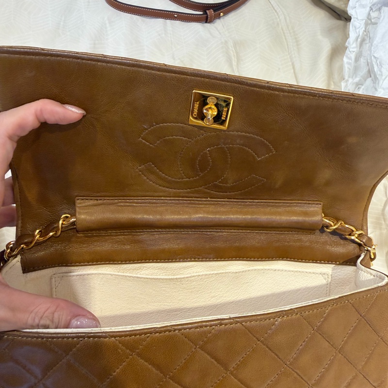 Chanel 焦糖色老包vintage-6
