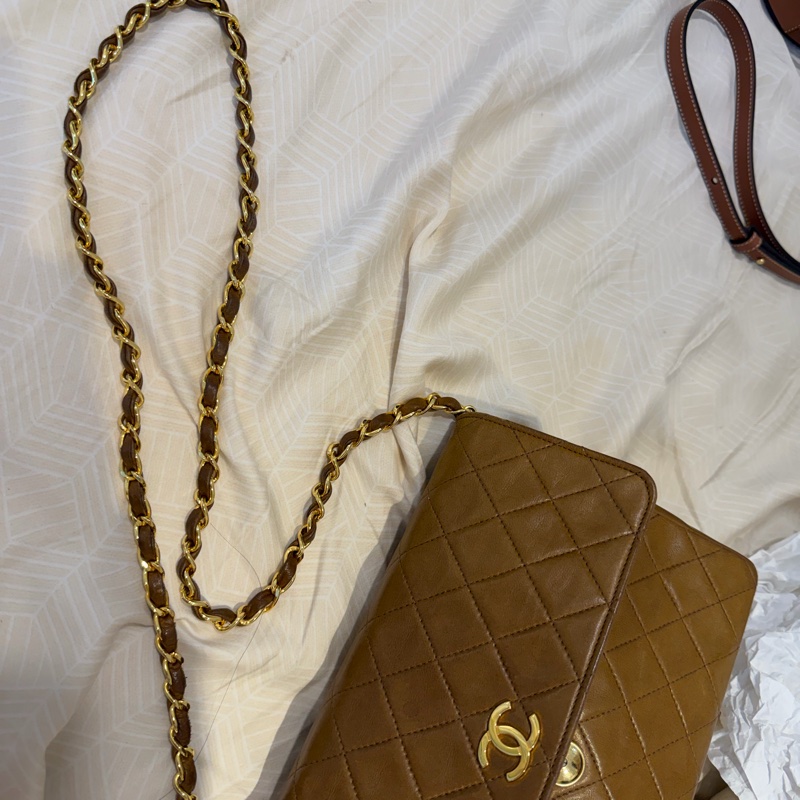 Chanel 焦糖色老包vintage-8