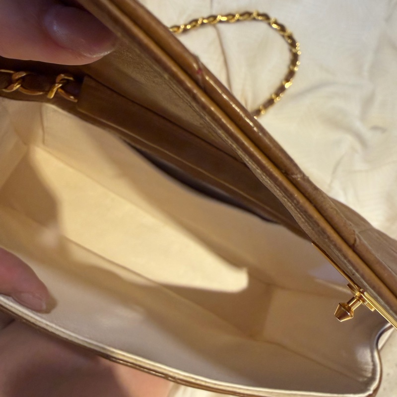 Chanel 焦糖色老包vintage-9