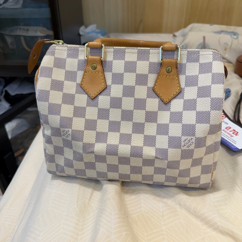 LV speedy 25黑白棋盤格黑白-0