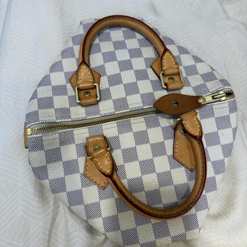 LV speedy 25黑白棋盤格黑白-9