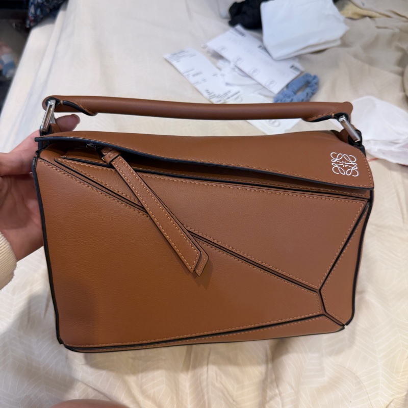 Loewe 羅威puzzle包small 焦糖色-0