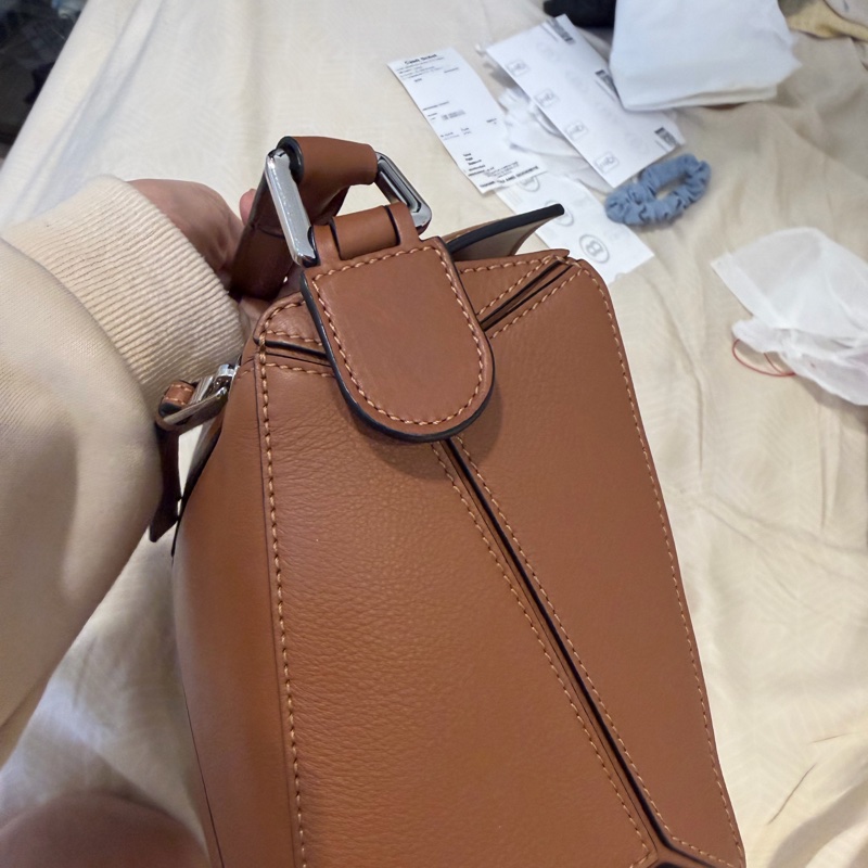 Loewe 羅威puzzle包small 焦糖色-4
