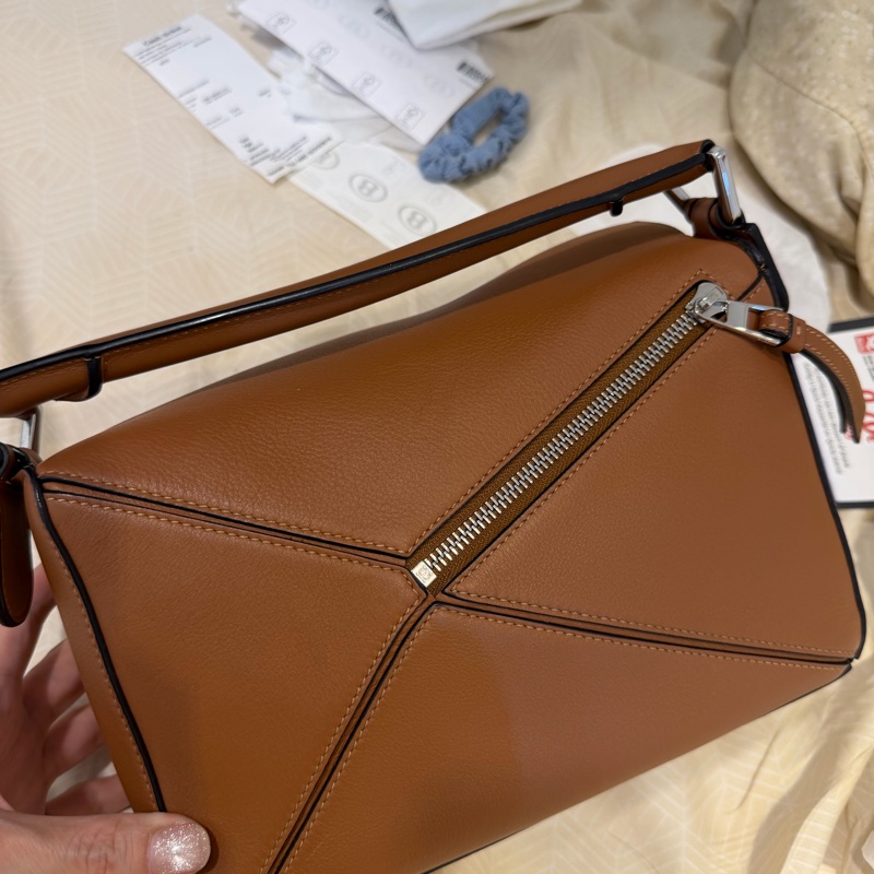 Loewe 羅威puzzle包small 焦糖色-7