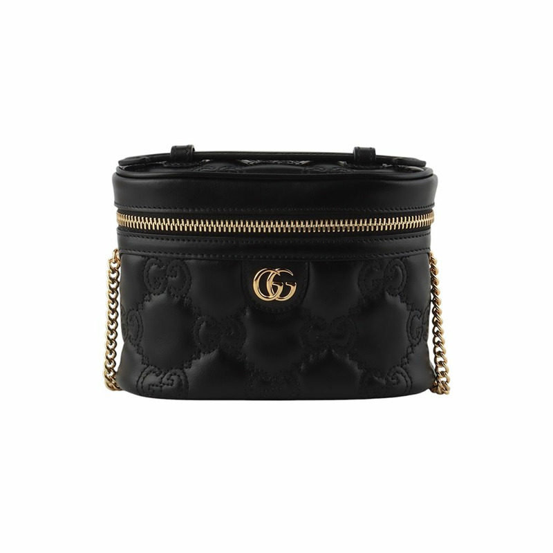 【包稅】GUCCI 723770 GG Matelassé 頂部提把迷你斜背包-0