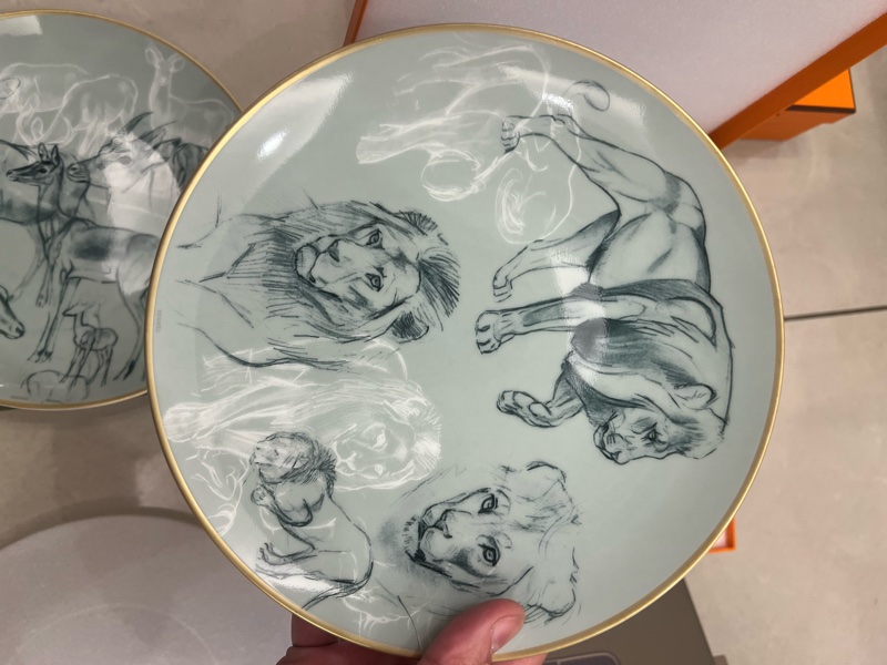 愛馬仕餐盤 兩個一起賣-3