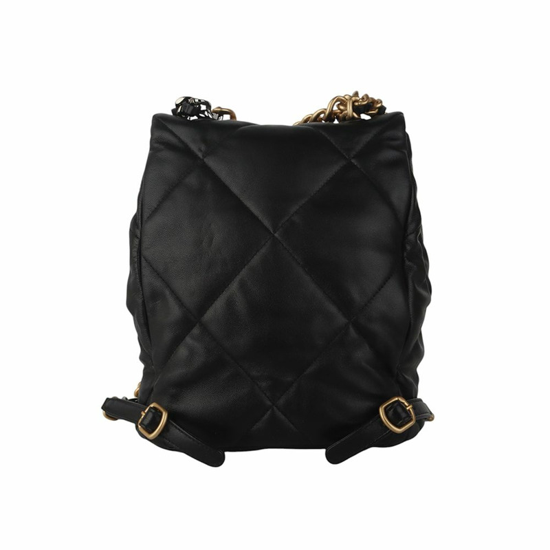 【包稅】CHANEL AS4223 Nineteen 系列羊皮 19 金色鏈條雙肩包-2