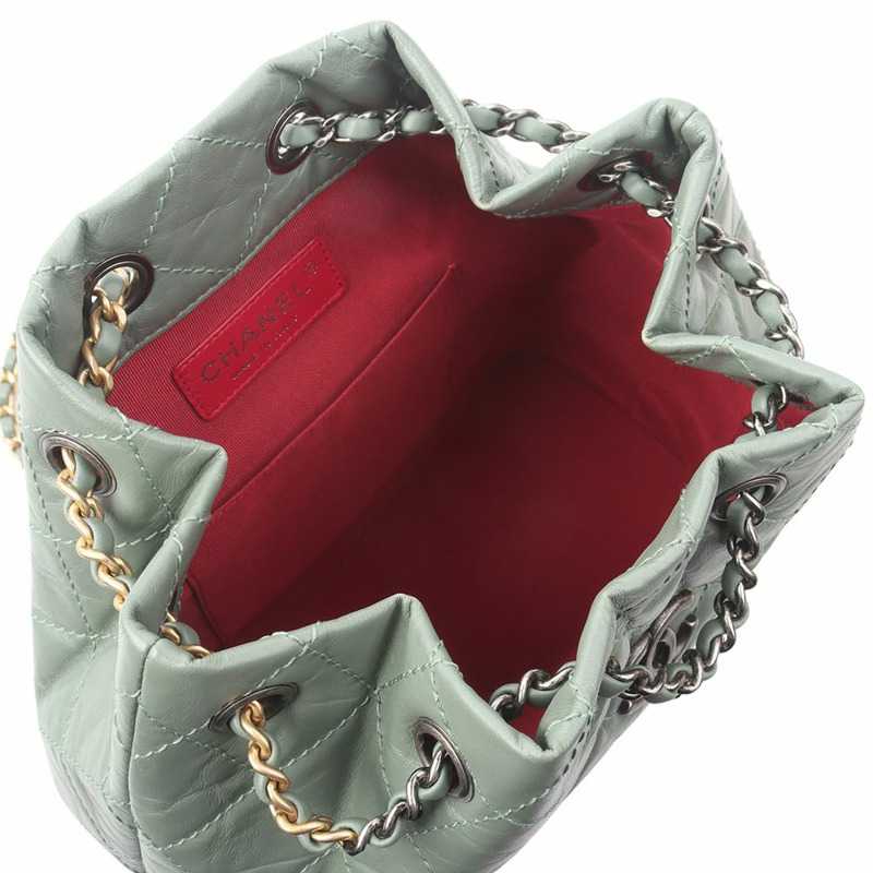 【包稅】CHANEL 薄荷綠限量版 Gabrielle 小號雙肩包 34622Y-6