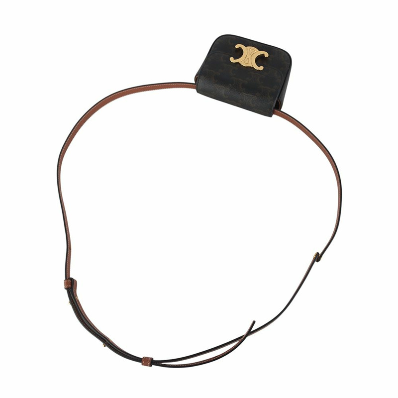【包稅】CELINE Triomphe Mini Clutch Crossbody 10I512DQB-3