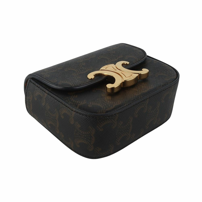 【包稅】CELINE Triomphe Mini Clutch Crossbody 10I512DQB-4