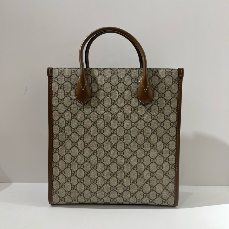 閒置新，GUCCI古馳 經典款竪版老花托特tote琴譜包-3