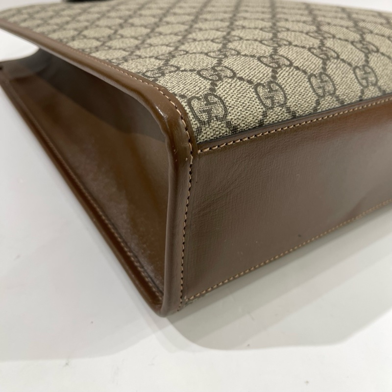 閒置新，GUCCI古馳 經典款竪版老花托特tote琴譜包-7