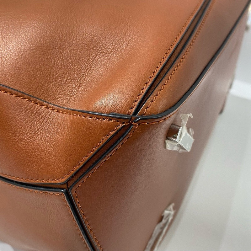 Loewe羅意威 puzzle幾何包焦糖色大號-4