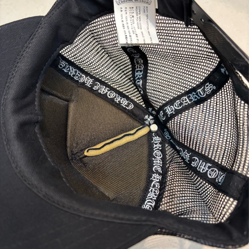 Chromehearts CH 克羅心 經典黑布網帽 卡車司機帽 onesize-2