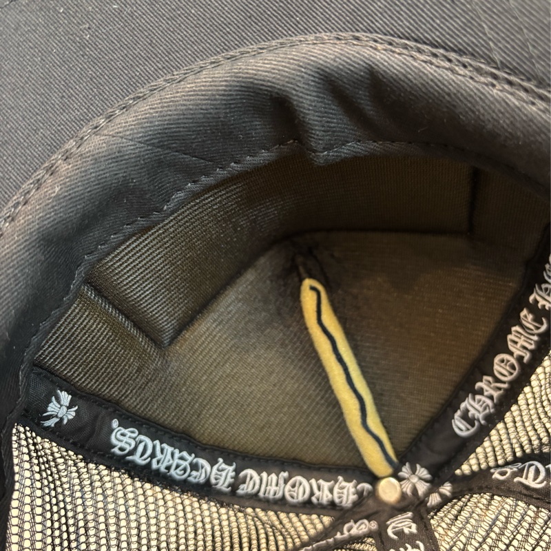Chromehearts CH 克羅心 經典黑布網帽 卡車司機帽 onesize-3