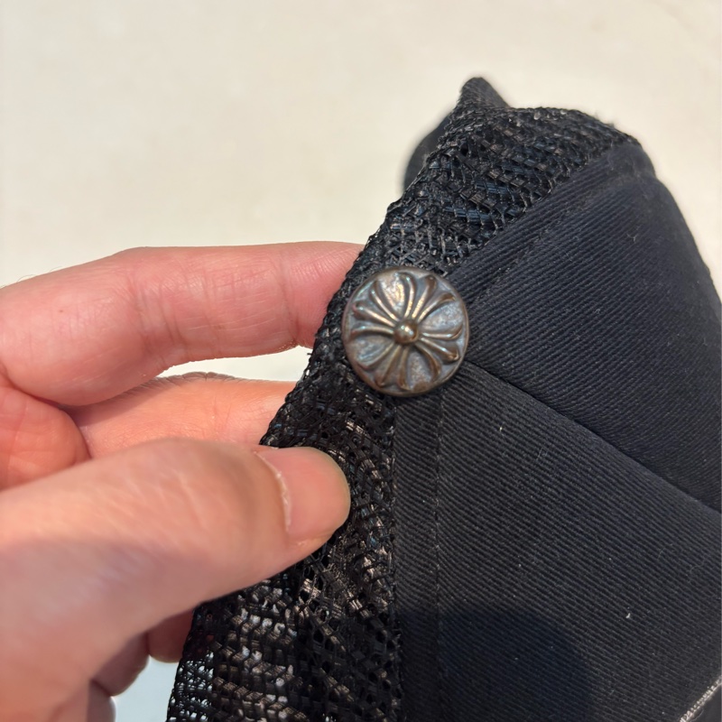 Chromehearts CH 克羅心 經典黑布網帽 卡車司機帽 onesize-7