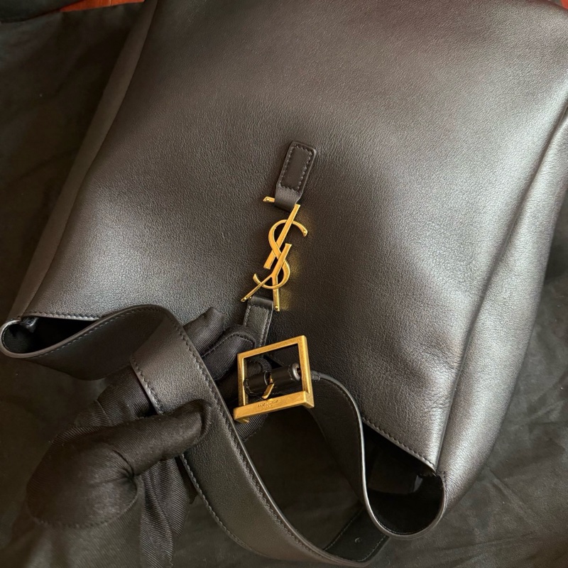 99新YSL hobo soft黑金大號托特包-5