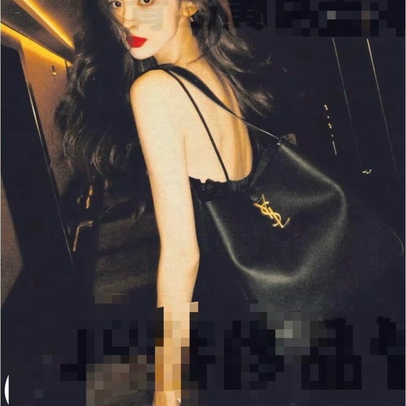 99新YSL hobo soft黑金大號托特包-6